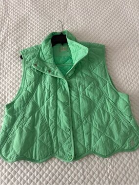 FP movement Quilted Sleeveless Vest - Mint Green